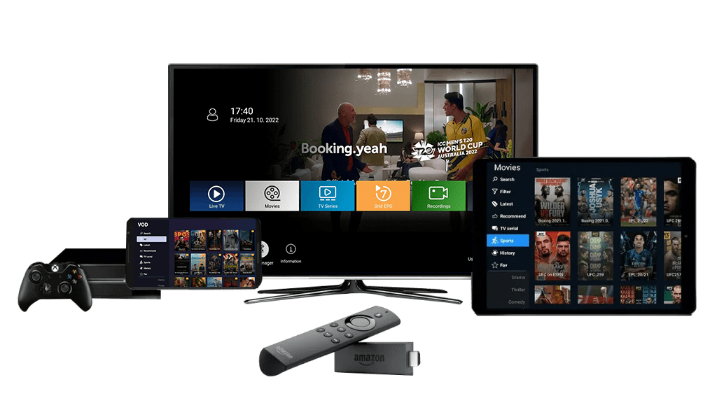Iptv-abonnement kompatibelt med alle enheter