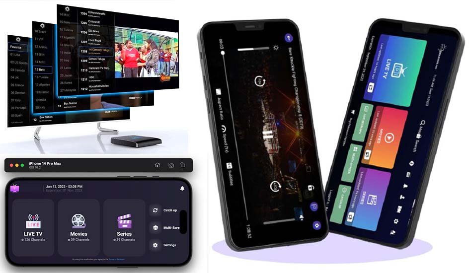 TiviMate iptv-app på Android-enhet