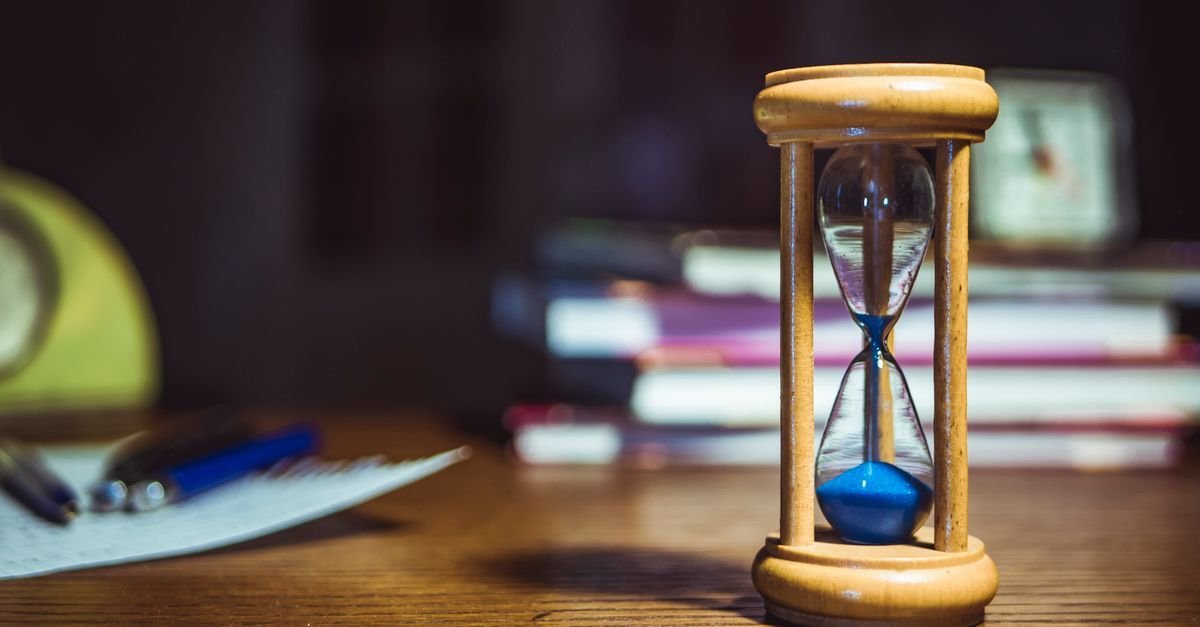 Timeglass som minner om at en testperiode varer i begrenset tid